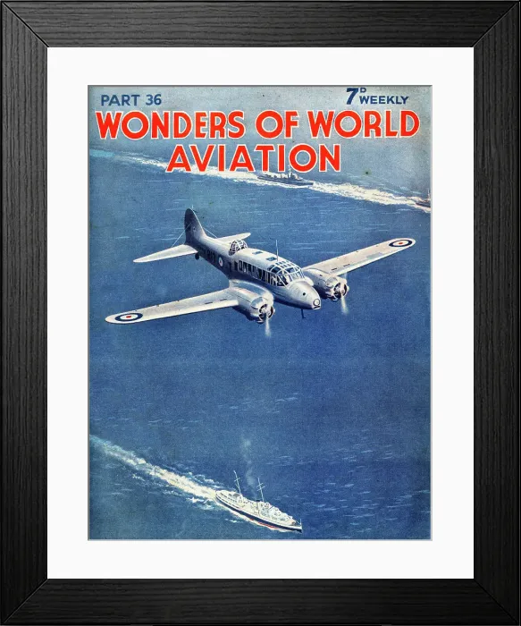 Framed Print : RAF Avro Anson reconnaissance plane Framed Print : RAF Avro Anson reconnaissance plane