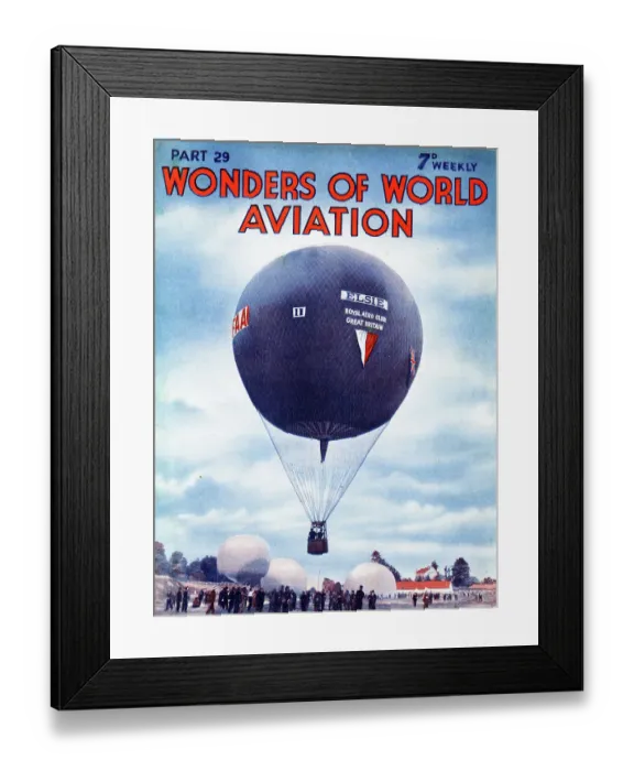 Framed Print : Royal Aero Club of Great Britain Balloon, Elsie Framed Print : Royal Aero Club of Great Britain Balloon, Elsie