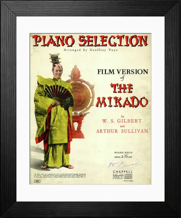 Framed Print : Music cover, Piano Selection, film version of The Mikado Framed Print : Music cover, Piano Selection, film version of The Mikado