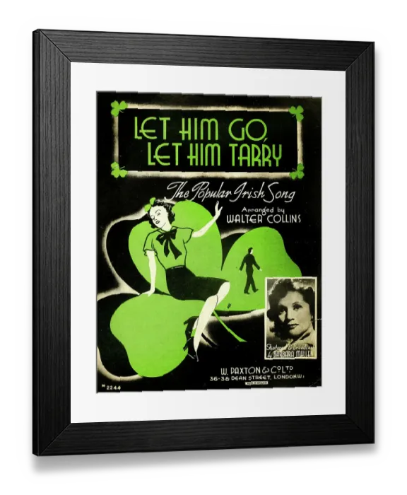 Framed Print : Music cover, Let Him Go, Let Him Tarry Framed Print : Music cover, Let Him Go, Let Him Tarry