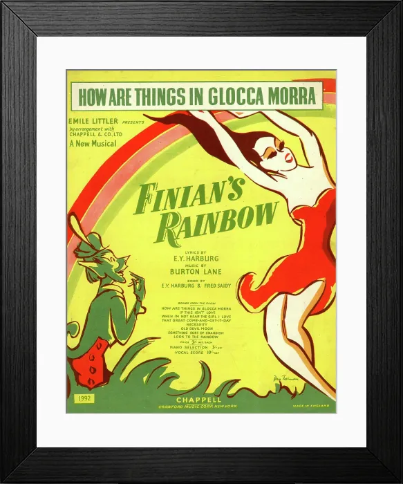 Framed Print : Music cover, How Are Things in Glocca Morra Framed Print : Music cover, How Are Things in Glocca Morra