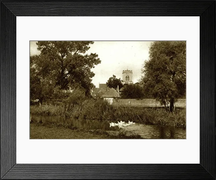 Framed Print : Ringwood Church and the River Avon, Hampshire Framed Print : Ringwood Church and the River Avon, Hampshire