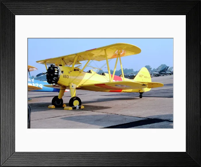 Framed Print : Boeing-Stearman N2S-3 Kaydet G-BRSK Framed Print : Boeing-Stearman N2S-3 Kaydet G-BRSK