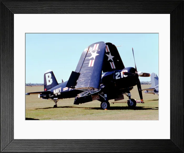 Framed Print : Vought F4U-4 Corsair F-AZVJ - 97264 Framed Print : Vought F4U-4 Corsair F-AZVJ - 97264