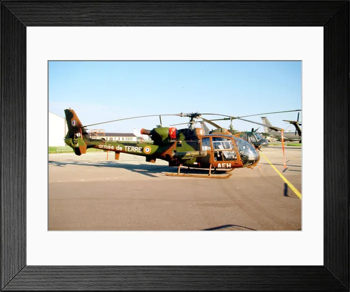 Framed Print : Aerospatiale SA. 342M Gazelle AEH Framed Print : Aerospatiale SA. 342M Gazelle AEH