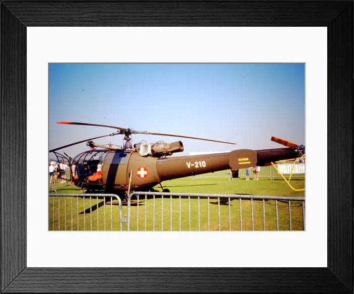 Framed Print : Aerospatials SA. 316A Alouette III V-210 Framed Print : Aerospatials SA. 316A Alouette III V-210