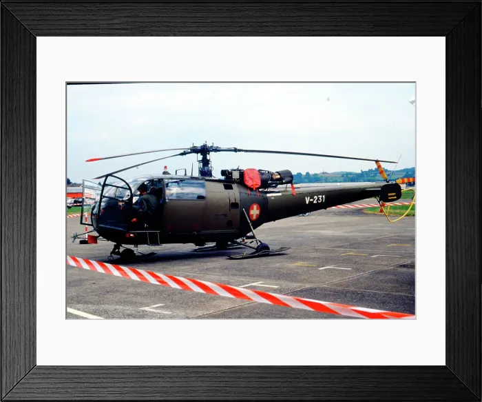 Framed Print : Aerospatials SA. 316A Alouette III V-231 Framed Print : Aerospatials SA. 316A Alouette III V-231