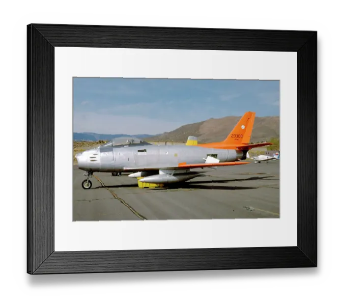 Framed Print : Canadair CL-13 Mk. 5 - QF-86E Sabre 23300 - N4724A Framed Print : Canadair CL-13 Mk. 5 - QF-86E Sabre 23300 - N4724A