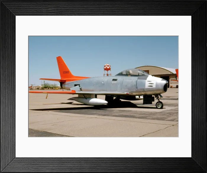 Framed Print : Canadair CL-13 Mk. 5 - QF-86E Sabre 23300 - N4724A Framed Print : Canadair CL-13 Mk. 5 - QF-86E Sabre 23300 - N4724A