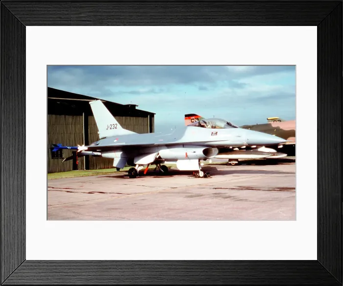 Framed Print : General Dynamics F-16A Fighting Falcon J-232 Framed Print : General Dynamics F-16A Fighting Falcon J-232