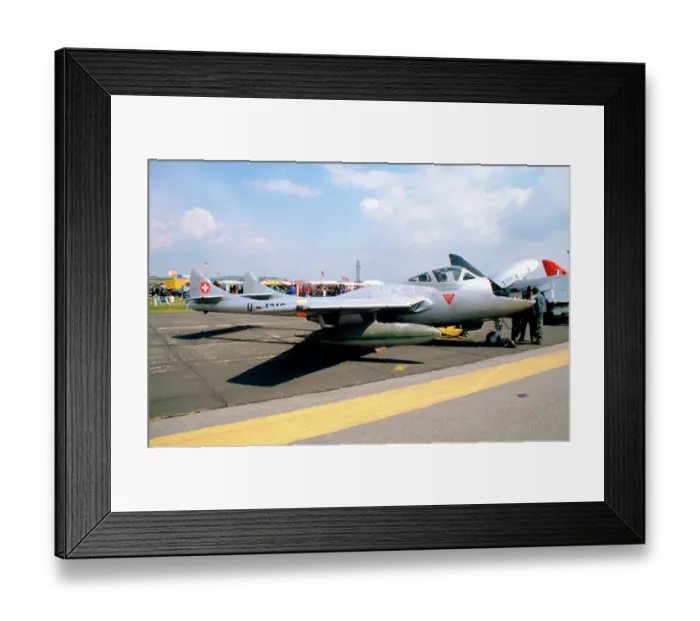 Framed Print : de Havilland DH. 115 Vampire T. 55 U-1216 Framed Print : de Havilland DH. 115 Vampire T. 55 U-1216