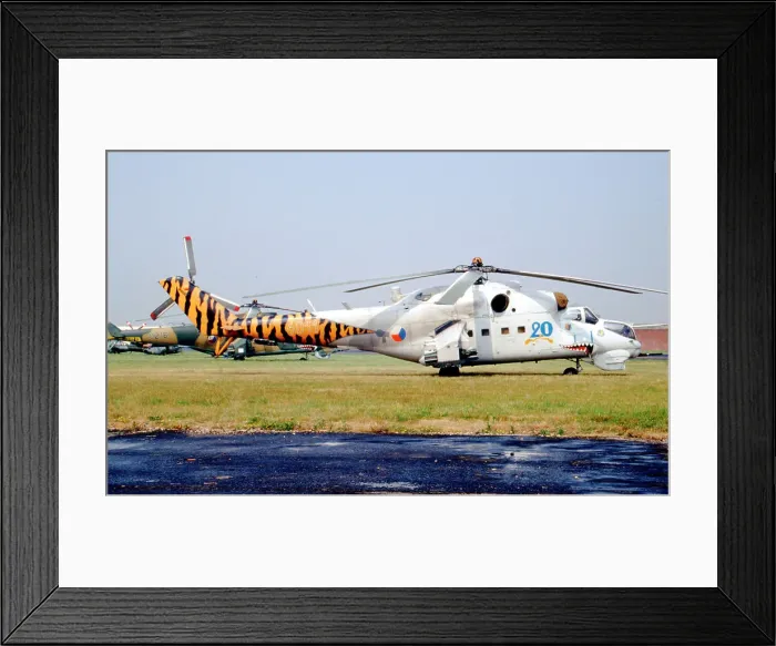 Framed Print : Mil Mi-24D 4011