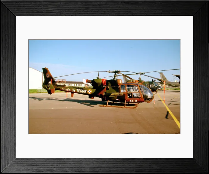 Framed Print : Aerospatiale SA. 342M Gazelle AEH Framed Print : Aerospatiale SA. 342M Gazelle AEH