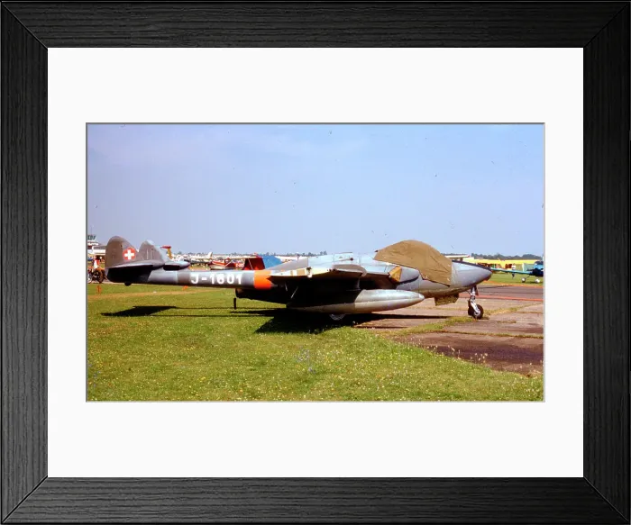 Framed Print : de Havilland DH. 112 Venom FB. 50 J-1601 Framed Print : de Havilland DH. 112 Venom FB. 50 J-1601