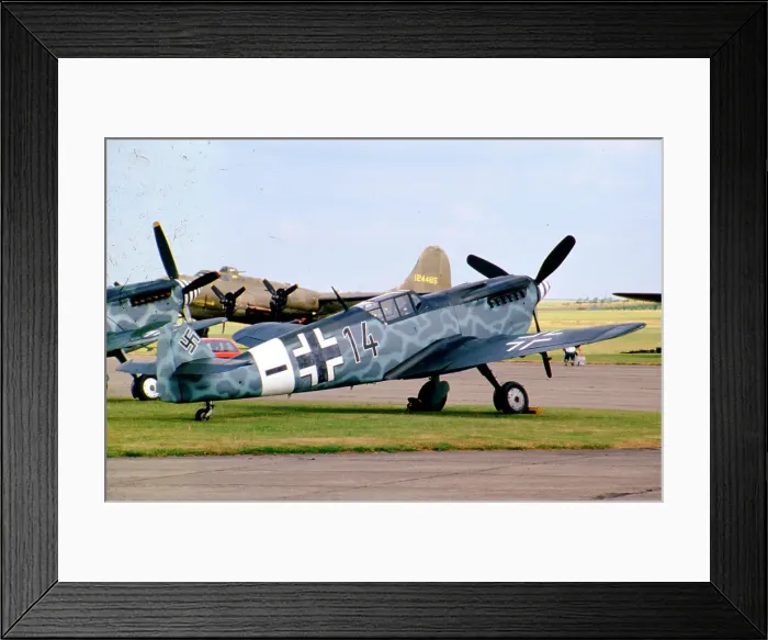 Framed Print : Hispano HA. 1112-M1L Buchon Black 14 Framed Print : Hispano HA. 1112-M1L Buchon Black 14