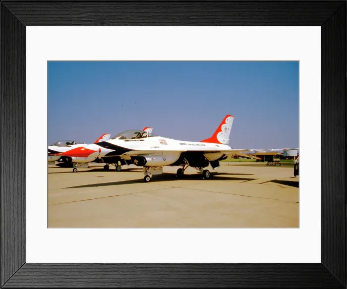 Framed Print : General Dynamics F-16A Fighting Falcon Thunderbird 6 Framed Print : General Dynamics F-16A Fighting Falcon Thunderbird 6