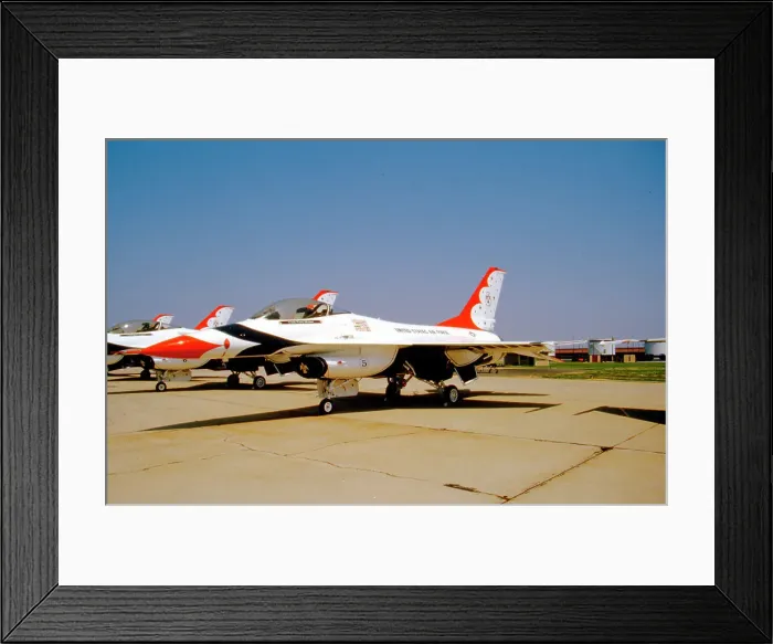 Framed Print : General Dynamics F-16A Fighting Falcon Thunderbird 5 Framed Print : General Dynamics F-16A Fighting Falcon Thunderbird 5