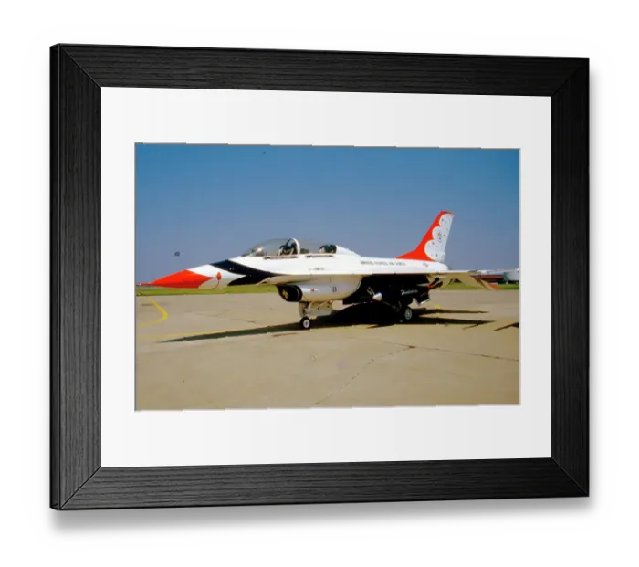 Framed Print : General Dynamics F-16A Fighting Falcon Thunderbird 8 Framed Print : General Dynamics F-16A Fighting Falcon Thunderbird 8