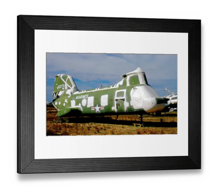 Framed Print : Boeing Vertol CH-46D Sea Knight 153374 Framed Print : Boeing Vertol CH-46D Sea Knight 153374