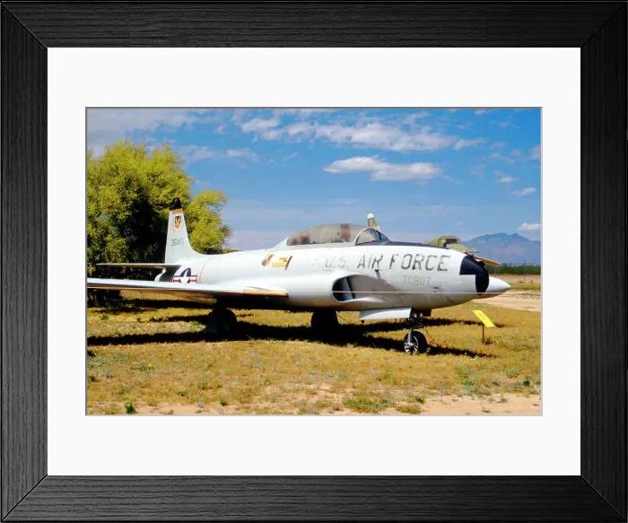 Framed Print : Lockheed T-33A 53-6145 Framed Print : Lockheed T-33A 53-6145