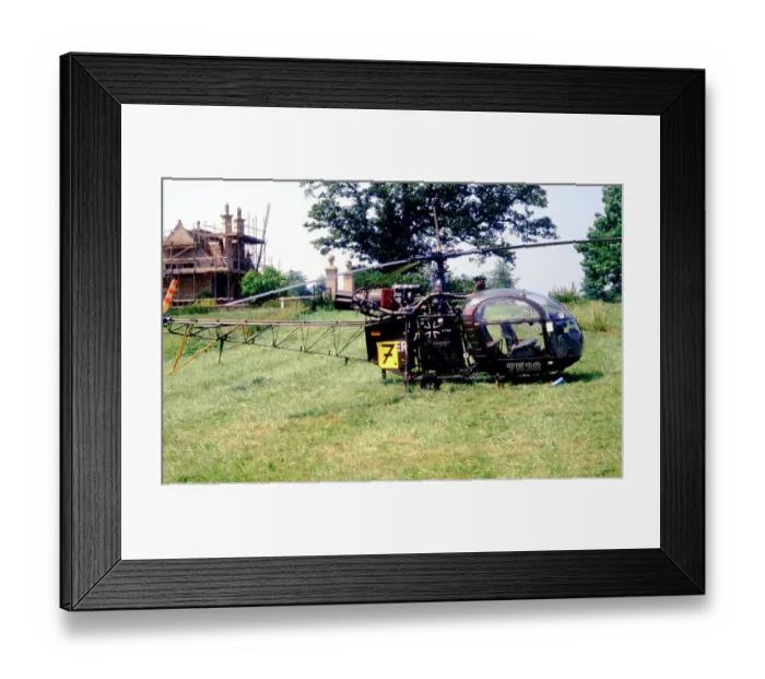 Framed Print : Aerospatiale SE. 3130 Alouette II 75+38 Framed Print : Aerospatiale SE. 3130 Alouette II 75+38