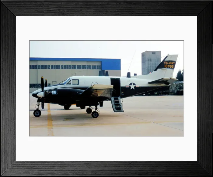Framed Print : Beechcraft RU-21B Ute 67-18093 Framed Print : Beechcraft RU-21B Ute 67-18093