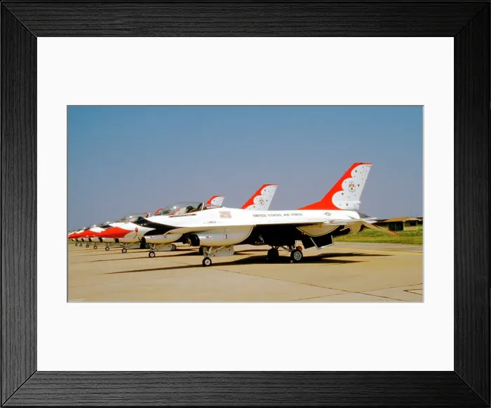 Framed Print : General Dynamics F-16A Fighting Falcon Thunderbird 1 Framed Print : General Dynamics F-16A Fighting Falcon Thunderbird 1