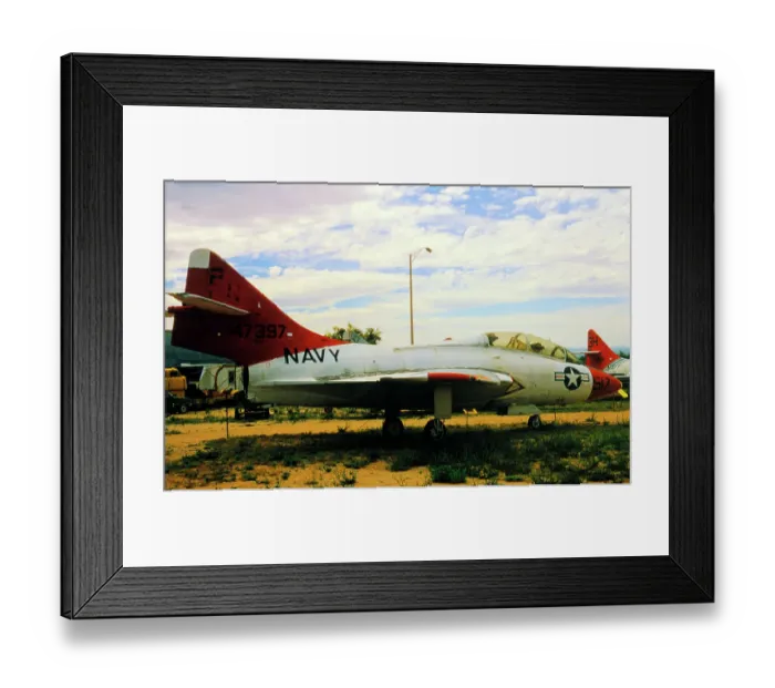Framed Print : Grumman F9F-8T Cougar 147397 Framed Print : Grumman F9F-8T Cougar 147397