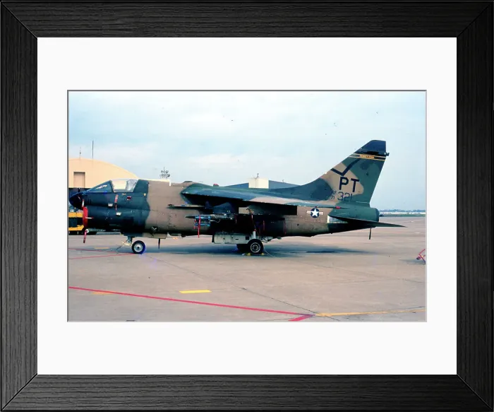 Framed Print : Ling-Temco-Vought A-7D Corsair II 71-0321 Framed Print : Ling-Temco-Vought A-7D Corsair II 71-0321