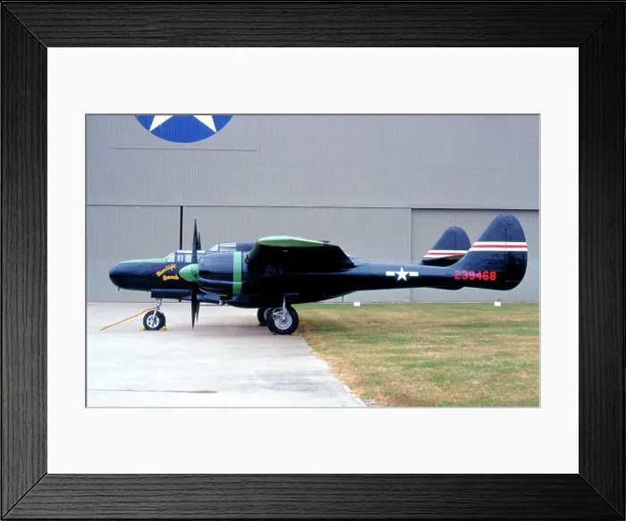 Framed Print : Northrop P-61C-1NO Black Widow 43-8353 Framed Print : Northrop P-61C-1NO Black Widow 43-8353