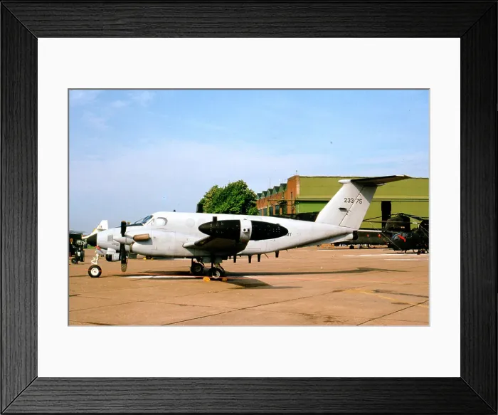 Framed Print : Beechcraft RC-12D improved Guardrail V 80-23375 Framed Print : Beechcraft RC-12D improved Guardrail V 80-23375