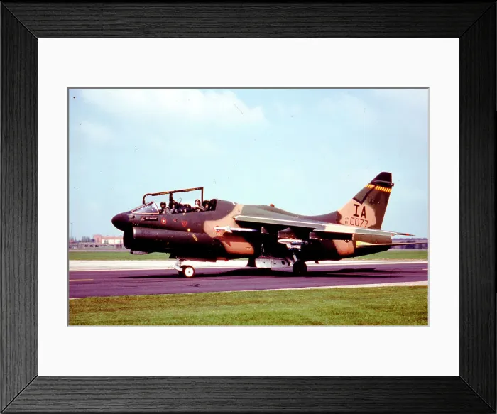 Framed Print : Ling-Temco-Vought A-7K Corsair II 81-0077 Framed Print : Ling-Temco-Vought A-7K Corsair II 81-0077