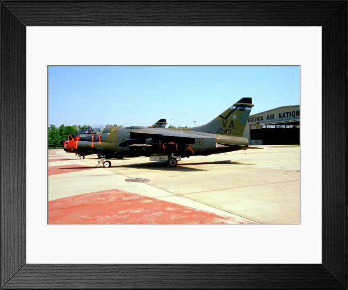 Framed Print : Ling-Temco-Vought A-7D Corsair II 70-0943 Framed Print : Ling-Temco-Vought A-7D Corsair II 70-0943