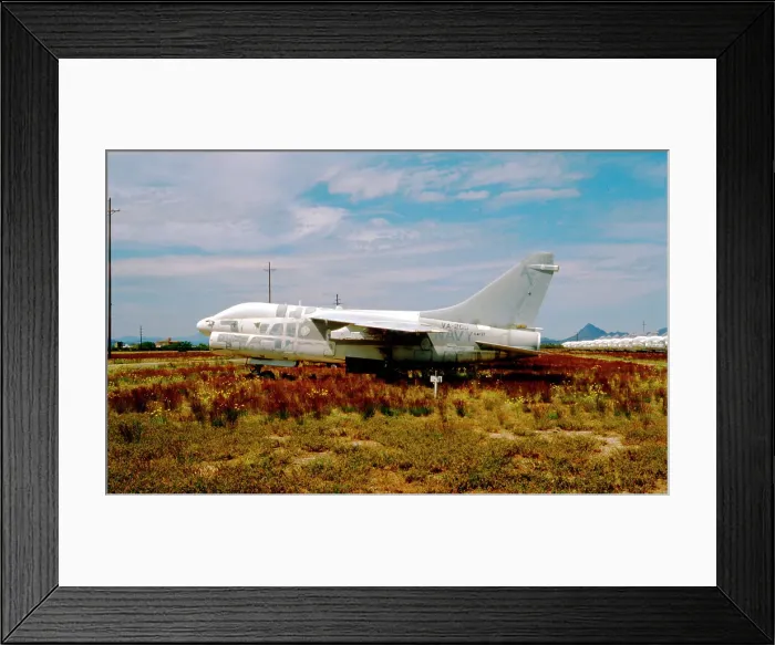 Framed Print : Ling-Temco-Vought A-7B Corsair II 154498 Framed Print : Ling-Temco-Vought A-7B Corsair II 154498