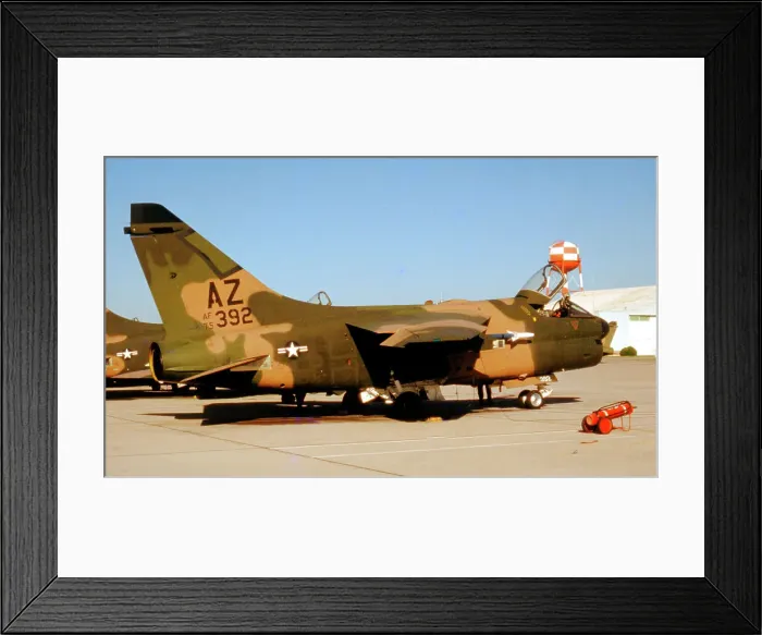 Framed Print : Ling-Temco-Vought A-7D Corsair II 75-0392 Framed Print : Ling-Temco-Vought A-7D Corsair II 75-0392
