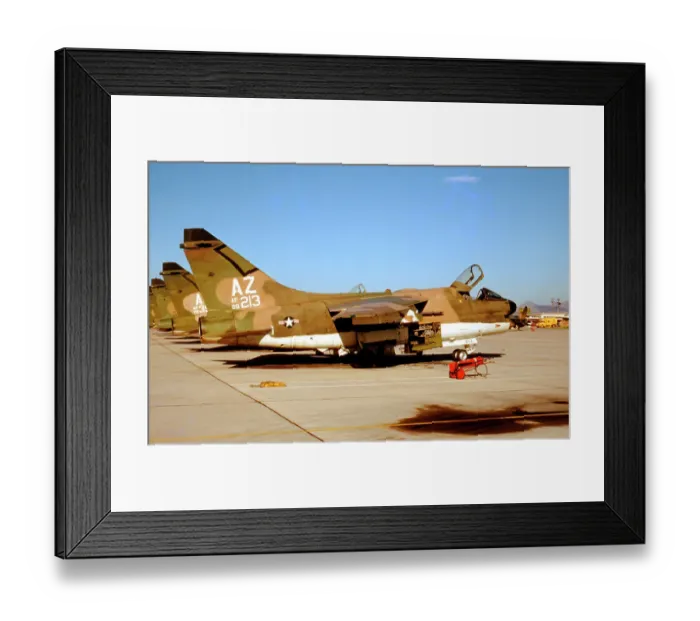 Framed Print : Ling-Temco-Vought A-7D Corsair II 68-0213 Framed Print : Ling-Temco-Vought A-7D Corsair II 68-0213