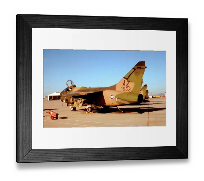 Framed Print : Ling-Temco-Vought A-7D Corsair II 70-0963 Framed Print : Ling-Temco-Vought A-7D Corsair II 70-0963