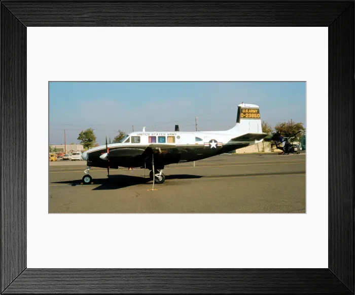Framed Print : Beechcraft U-8F Seminole 62-3850 Framed Print : Beechcraft U-8F Seminole 62-3850