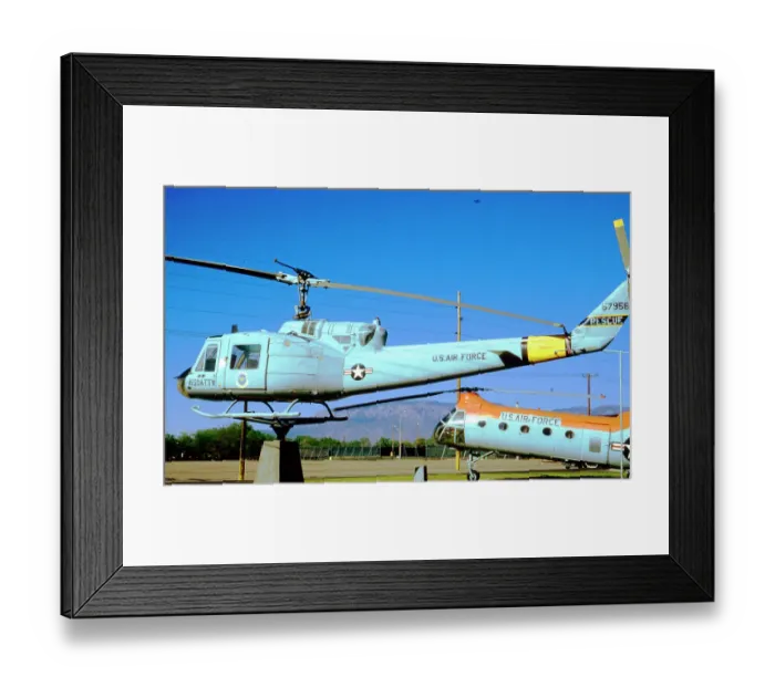 Framed Print : Bell UH-1F-BF iroquois 65-7956 Framed Print : Bell UH-1F-BF iroquois 65-7956