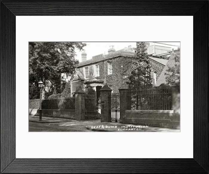 Framed Print : Birmingham Deaf And Dumb Institution Edgbaston Framed Print : Birmingham Deaf And Dumb Institution Edgbaston