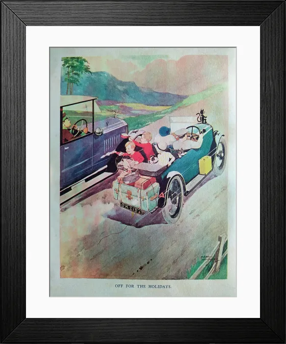 Framed Print : The Motor Picture Book, Off for the Holidays Framed Print : The Motor Picture Book, Off for the Holidays