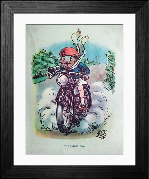 Framed Print : The Motor Picture Book, The Motor Boy Framed Print : The Motor Picture Book, The Motor Boy
