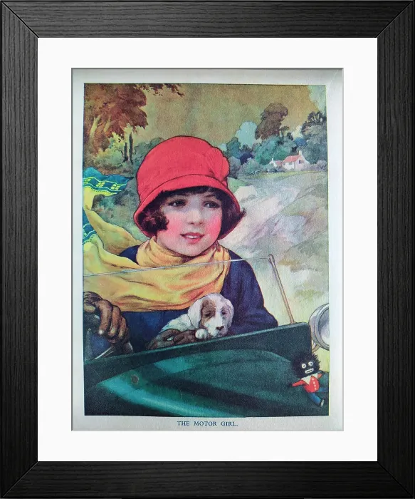 Framed Print : The Motor Picture Book, The Motor Girl Framed Print : The Motor Picture Book, The Motor Girl
