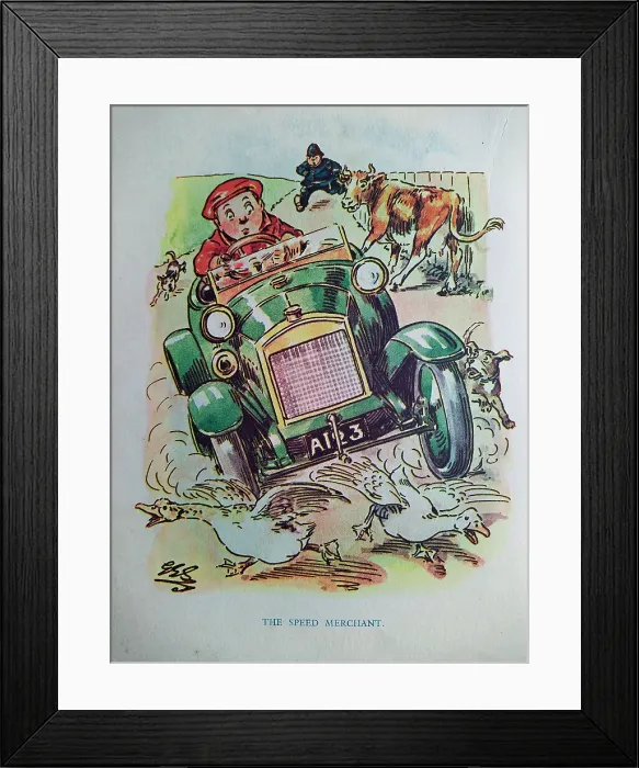 Framed Print : The Motor Picture Book, The Speed Merchant Framed Print : The Motor Picture Book, The Speed Merchant