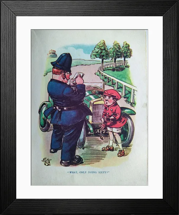 Framed Print : The Motor Picture Book, What, Only Doing Sixty? Framed Print : The Motor Picture Book, What, Only Doing Sixty?