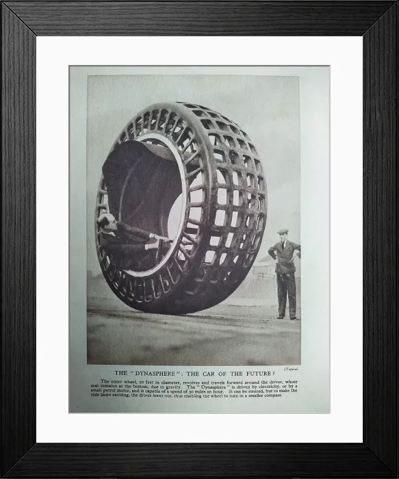 Framed Print : The Motor Picture Book, The Dynasphere Framed Print : The Motor Picture Book, The Dynasphere