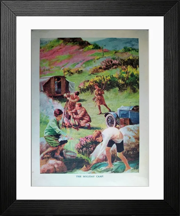 Framed Print : The Motor Picture Book, The Holiday Camp Framed Print : The Motor Picture Book, The Holiday Camp