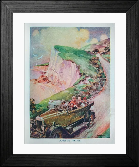 Framed Print : The Motor Picture Book, Down to the Sea Framed Print : The Motor Picture Book, Down to the Sea