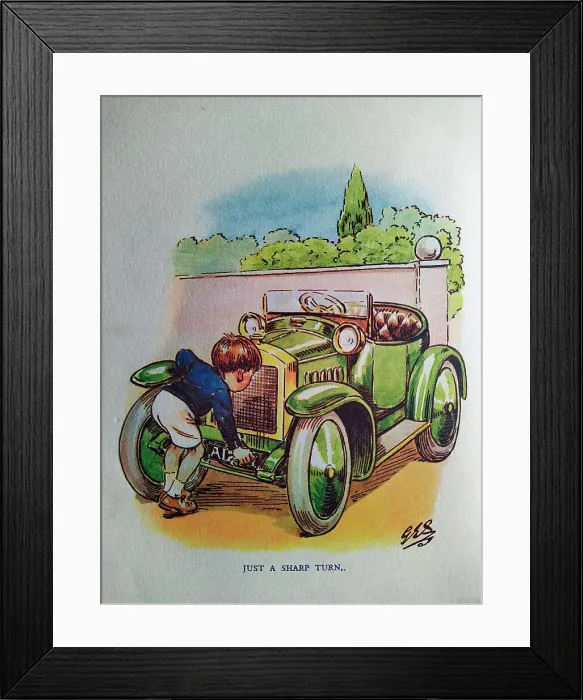 Framed Print : The Motor Picture Book, Just a Sharp Turn Framed Print : The Motor Picture Book, Just a Sharp Turn