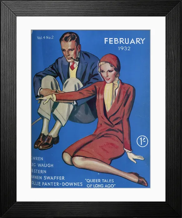 Framed Print : The front cover of Britannia and Eve from February 1932. Date: 1932 Framed Print : The front cover of Britannia and Eve from February 1932. Date: 1932